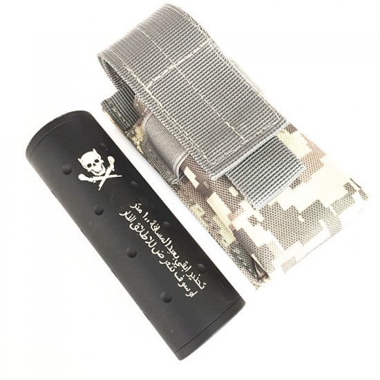 Outdoor Tactical Flashlight Protective Case DEC Nylon Flashlight Storage Bag MOLLE Quick-Grip Outdoor Gear