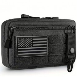 Outdoors 3-Piece Set Laser-Cut Storage Bag + National Standard + Keychain Accessory Bag Practical Tool Kits