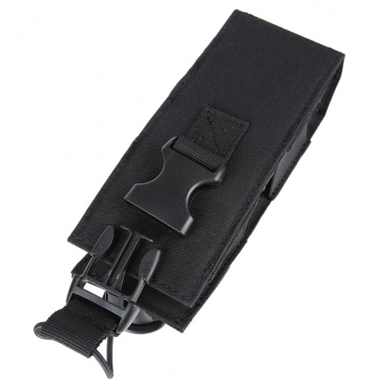 Outdoor Tactical Walkie-Talkie Bag MOLLE System Multifunctional Chest Hook Bag Patrol Duty Universal EDC Waist Pack