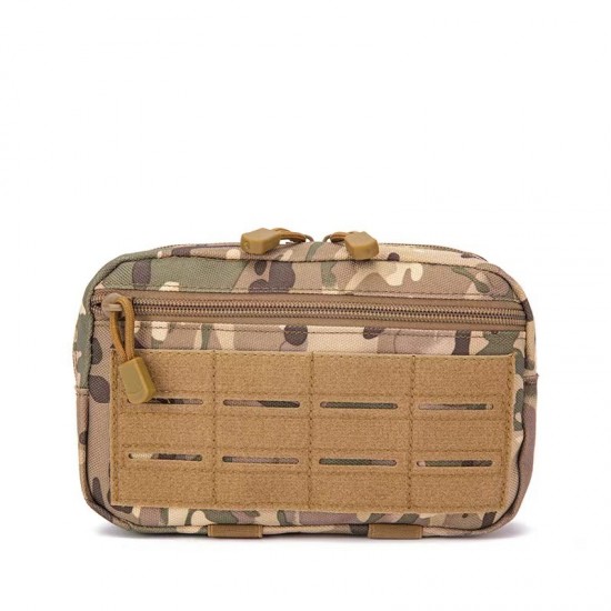 Outdoor New Laser Medical Bag Outdoor Tactical Multifunctional Camouflage Waist Bag Military Fan MOLLE Multifunctional