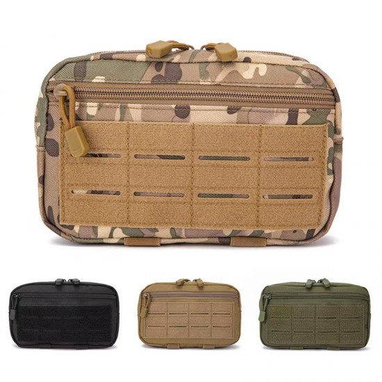 Outdoor New Laser Medical Bag Outdoor Tactical Multifunctional Camouflage Waist Bag Military Fan MOLLE Multifunctional