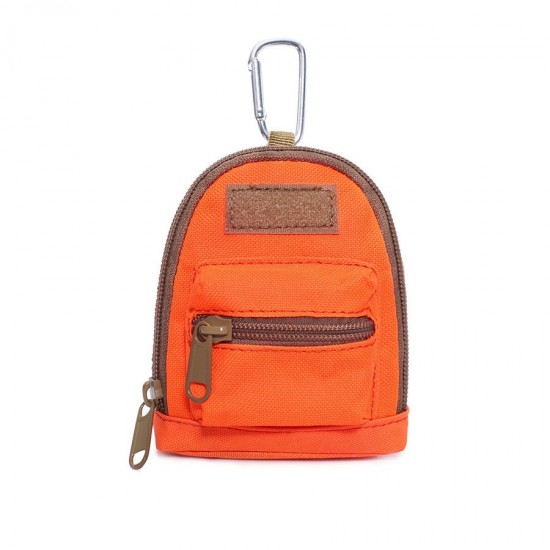 Outdoor Mini Backpack Multifunctional Waist Key Bag Coin and Sundries Storage Bag Decorative Hanging Bag