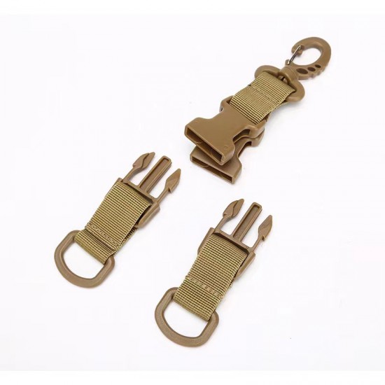Outdoors Tactical Hook Buckle Small D-Snap Buckle Waist Hanger Key Buckle Multifunctional Webbing Connector Buckle