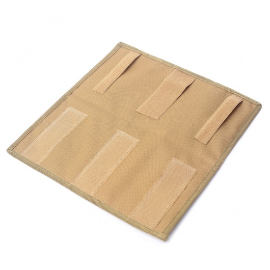 Outdoor MOLLE Panel Tactical Military Fan Car Sun Visor, Multi-Compartment Design, Quick-Retrieval Storage Bags