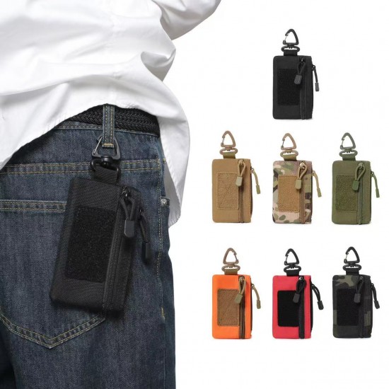 Outdoor Men's & Women's Waist Hanger Coin Purse, CS Tactical Miscellaneous Item Storage Small Bag, Personalized Card Holder & Key Storage
