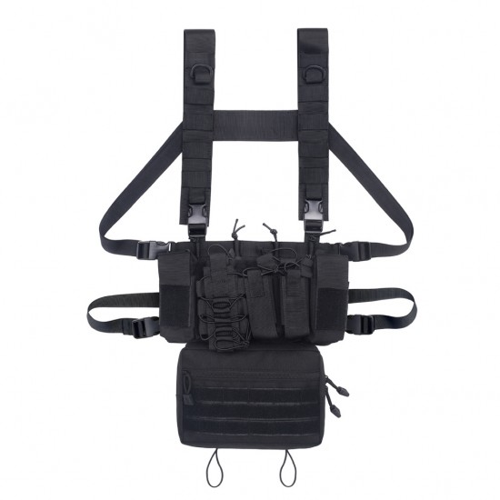 Outdoor Multifunctional Tactical Chest Rack Set, Outdoor Combat Survival Game Vest, Modular Storage Design