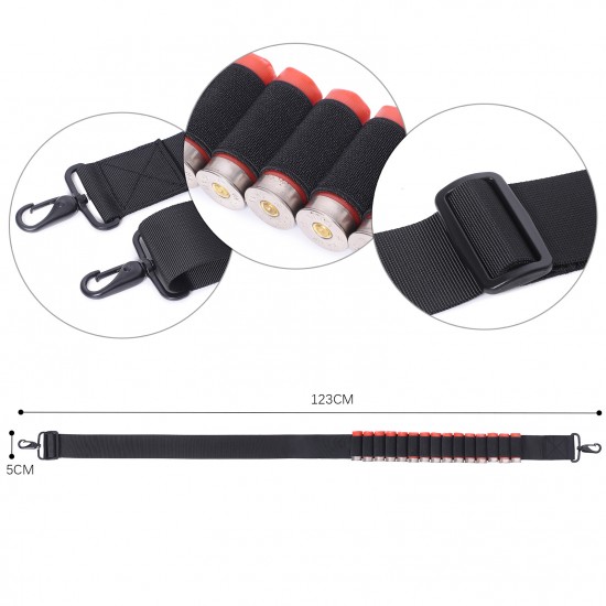 Outdoor 15-Compartment Extended Magazine Crossbody Buckle Gun Sling