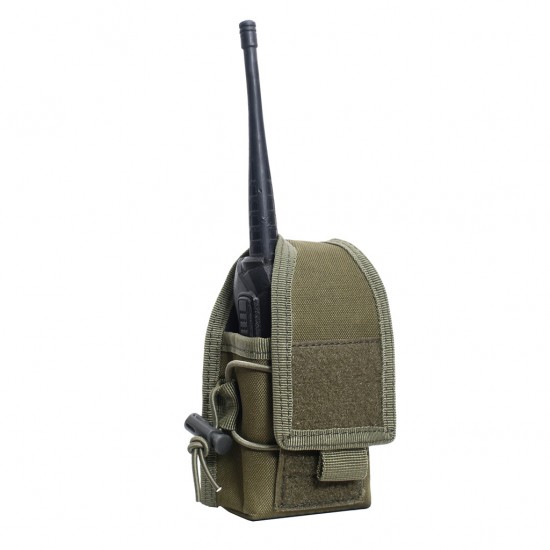 Outdoor Professional Tactical Walkie-Talkie Waist Bag, MOLLE System Compatible, Security Patrol Portable Radio Waist Bag