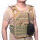 Outdoor Professional Tactical Walkie-Talkie Waist Bag, MOLLE System Compatible, Security Patrol Portable Radio Waist Bag