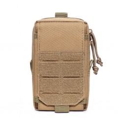 Outdoors Tactical Commuting Phone Bag Expandable External MOLLE System Multifunctional Key, Coin, and Card Holder