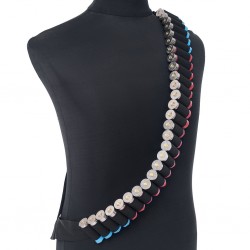 Outdoor 50 Compartment Large Capacity Shotgun Ammunition Belt Hunting CS Field Tactical Shooting Training Equipment