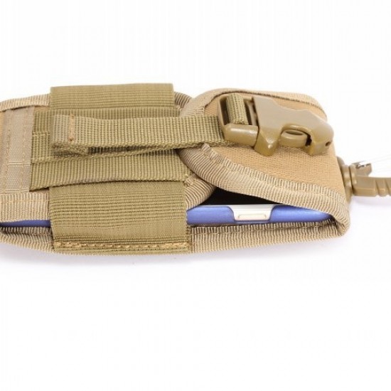 Outdoor Multifunctional Tactical Hanging Bag Outdoor Travel Hiking Mobile Phone Bag MOLLE System Waist Bag
