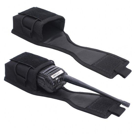 Outdoor Professional Tactical Walkie-Talkie Waist Bag, MOLLE System Compatible, Security Patrol Portable Radio Waist Bag