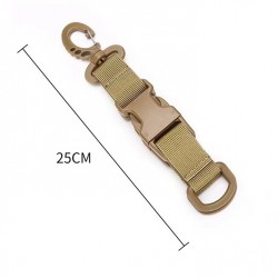 Outdoors Tactical Hook Buckle Small D-Snap Buckle Waist Hanger Key Buckle Multifunctional Webbing Connector Buckle