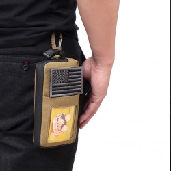 Outdoor Products Waist Small Hanging Bag, Buckle, Belt Attachment, Wallet, Card Holder, Coin Purse, Document Bag, Multifunctional Leisure Bag