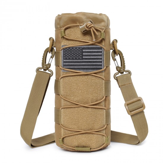 Outdoor Multifunctional Cycling Hiking Water Bottle Cover MOLLE System Compatible Outdoor Survival Gear Water Bottle Bag