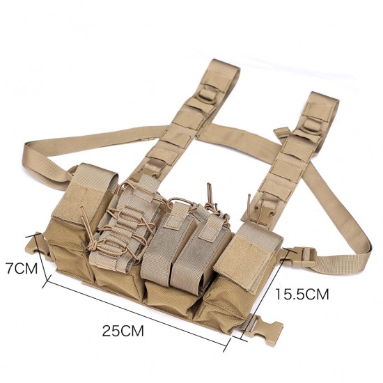 Outdoor Products Tactical Magazine Vest, Walkie-Talkie Functional Vest, Walkie-Talkie Storage, Outdoor CS Accessory