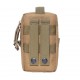 Outdoors Tactical Commuting Phone Bag Expandable External MOLLE System Multifunctional Key, Coin, and Card Holder