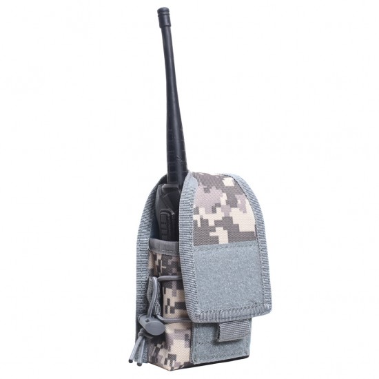 Outdoor Professional Tactical Walkie-Talkie Waist Bag, MOLLE System Compatible, Security Patrol Portable Radio Waist Bag