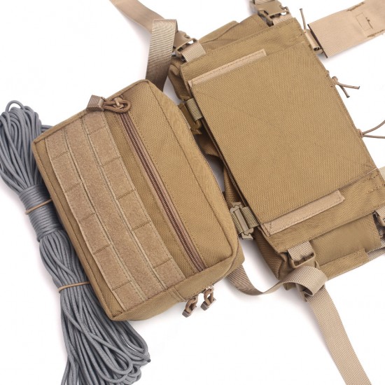 Outdoor Multifunctional Tactical Chest Rack Set, Outdoor Combat Survival Game Vest, Modular Storage Design