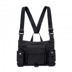 Outdoor Tactical Vest Multifunctional Walkie-Talkie Bag Modular Mounting System Live-Action CS Applicable