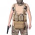 Outdoor Multifunctional Tactical Chest Rack Set, Outdoor Combat Survival Game Vest, Modular Storage Design