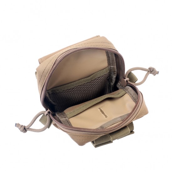 Outdoors Tactical Commuting Phone Bag Expandable External MOLLE System Multifunctional Key, Coin, and Card Holder